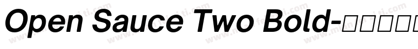 Open Sauce Two Bold字体转换